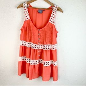 Anthropologie Vanessa Virginia Boho Top Sz 6